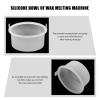 FRCOLOR 4pcs Silicone Wax Bean Melting Bowl Nonstick - Inner Pot for Hair Removal Wax Melting Tool Essential Accessory for Heater view 3