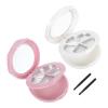 Beavorty 4sets Portable Makeup Mixing Trays for Eyeshadow and Lipstick Convenient Compartment Design Lid for Home Use and Travel view 2
