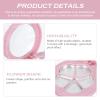 Beavorty 4sets Portable Makeup Mixing Trays for Eyeshadow and Lipstick Convenient Compartment Design Lid for Home Use and Travel view 3