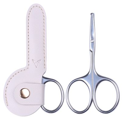 YOUYISI 3.75" Round Tip Safe Mini Pubic Hair Scissors For Women, Small Personal Beauty Vaginial Grooming Trimming Bikini Scissors (Pink)