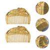 OSALADI 2pcs Green Sandalwood Hair Combs Scalp Massage Thick Thin Rough Hair Natural Texture Smooth Handle view 4