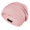 OLESILK Silk Baby Bonnet 6-12 Months: 100% Mulberry Silk & Modal, Anti-Frizz for Curly Hair, Adjustable Fit Growing Toddler Pink view 1