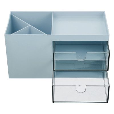 Zerodeko Bathroom Makeup Organizer Multi-functional Storage Case for Home Office Desktop Cosmetic Holder Capacity for Toiletries Sundries and Accessories