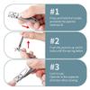 0.2 Inches Ultra-Thin Portable Nail Clippers, Stainless Steel Nail Clippers for Thick Nails for Men and Women, Nail Tools (Black+Silver), 1.0 Count view 3