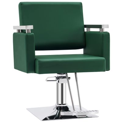 BarberPub Classic Hydraulic Barber Chair Styling Salon Chair for Hair Stylist Beauty Spa Equipment 8808 (Green)