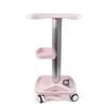 3 Tier Beauty Salon Trolley Cart with Wheels Large Storage Fence Multil-Function Mobile Salon Spa Service Instrument Hairdressing Storage Tray Rolling Cart view 3