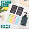 Segbeauty Refillable Soap Dispenser, 4 Pack 6.8oz Plastic Square Press Pump Bottles, 200ml Empty Travel Containers Lotion Cosmetic Bottle Set for Hand Wash Shampoo Conditioner Shower Gel Essential Oil view 2