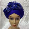 african head wraps for women turban femme nigerian african headtie autogele women head wrap sewing fabric 1set by MSB fabric color 177 view 2