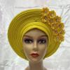 African headtie Turban Nigerian Fabric Muslim Headwear gele Head wrap Sego headtie by MSB Fabric Color 537 view 4