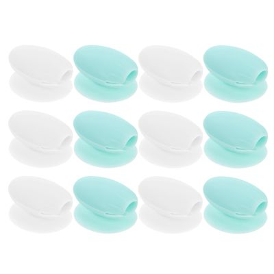 Beaupretty 12pcs Silicone Lip Brush Caps Lip Brush Holders for Makeup Transparent Each Protectors for Travel Office and Daily Use