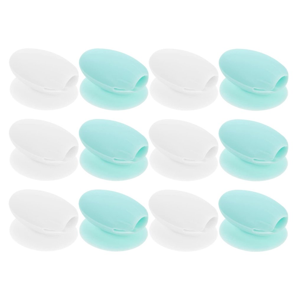 Beaupretty 12pcs Silicone Lip Brush Caps Lip Brush Holders for Makeup Transparent Each Protectors for Travel Office and Daily Use