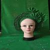 African headties Nigerian gele headties with Stones Women Head wrap +Shawl Scarf Beaded lace Sewing Fabric for Party by MSB Fabric Color 843 view 1