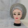 Shawl Scarf Beaded lace Sewing Fabric for Party+African headties Nigerian gele headties with Stones Women Head wrap by MSB Fabric Color 731 view 1