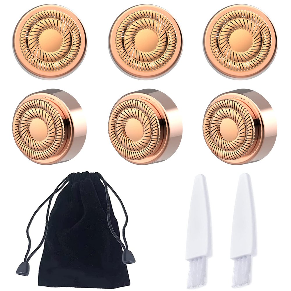 6PCS LinMei Replacement Heads Compatible for GEN 2 Finishing Touch Flawless Women's Painless Hair Remover