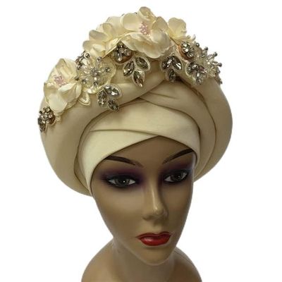 african head wraps for women turban femme nigerian african headtie autogele women head wrap sewing fabric 1set by MSB fabric color 182