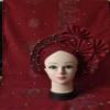 African headties Nigerian gele headties with Stones Women Head wrap +Shawl Scarf Beaded lace Sewing Fabric for Party by MSB Fabric Color 848 view 3
