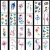 12 Sheets Flowers Butterfly Waterproof Body Temporary Tattoos Stickers US (Variety Exquisite Temporary Tattoo Stickers) view 1