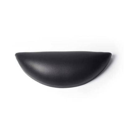 Noel Asmar Padded Footrest for Resin Pedicure Bowls, Half Moon Shape Footrest, Premium Pedicure Accessory (Black)
