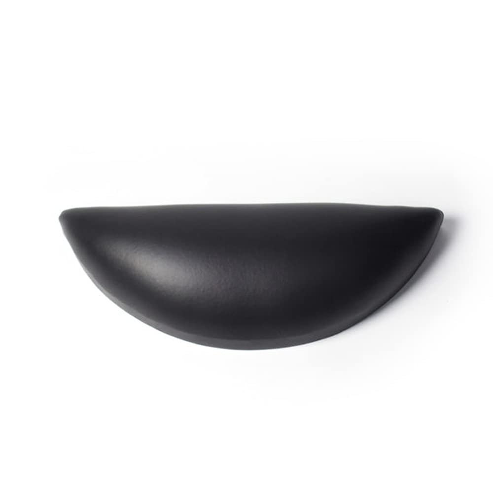 Noel Asmar Padded Footrest for Resin Pedicure Bowls, Half Moon Shape Footrest, Premium Pedicure Accessory (Black)