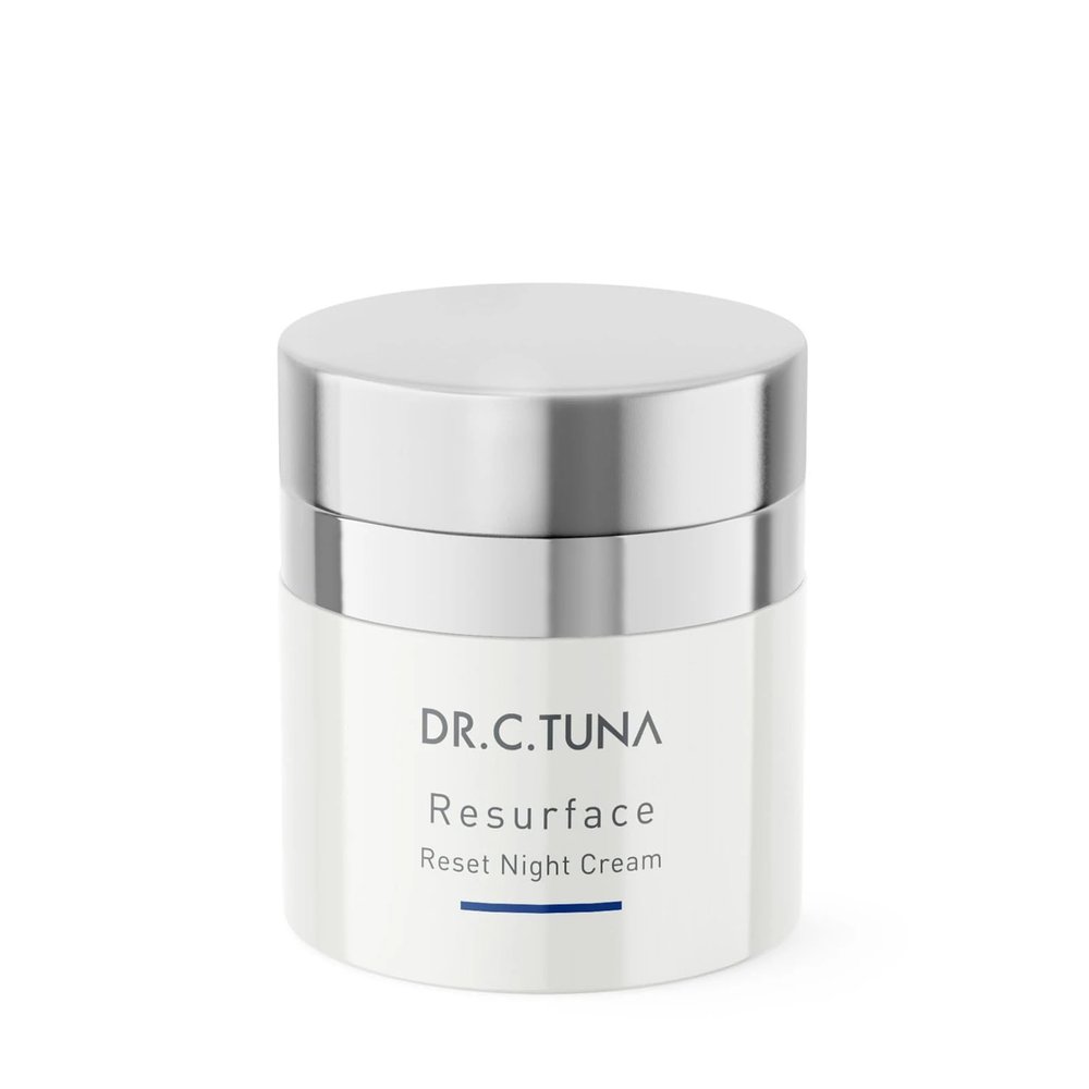FARMASi Dr. C. Tuna Resurface Reset Night Cream, Face Moisturizer Lotion, Revitalizing & Firming Anti-Wrinkle for All Skin Types Anti Aging Cream, Skin Care for Face & Neck Retinol Cream 1.7 Fl Oz