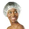 Donna Disposable Plastic Shower Cap 15pcs - Reusable Waterproof Shower Caps for Women - Durable and Comfortable Shower Caps for Bathing, Spa, Travel, and More view 1