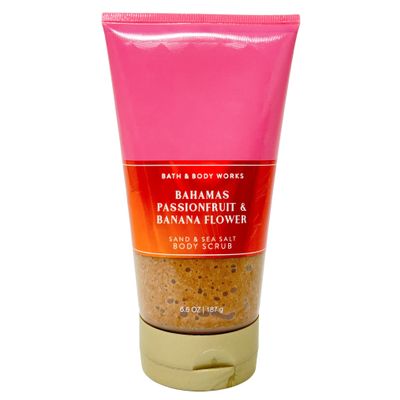 BAHAMAS PASSIONFRUIT AND BANANA FLOWER - Sand & Sea Salt Body Scrub - Full Size, 6.60 Ounce (Pack of 1)