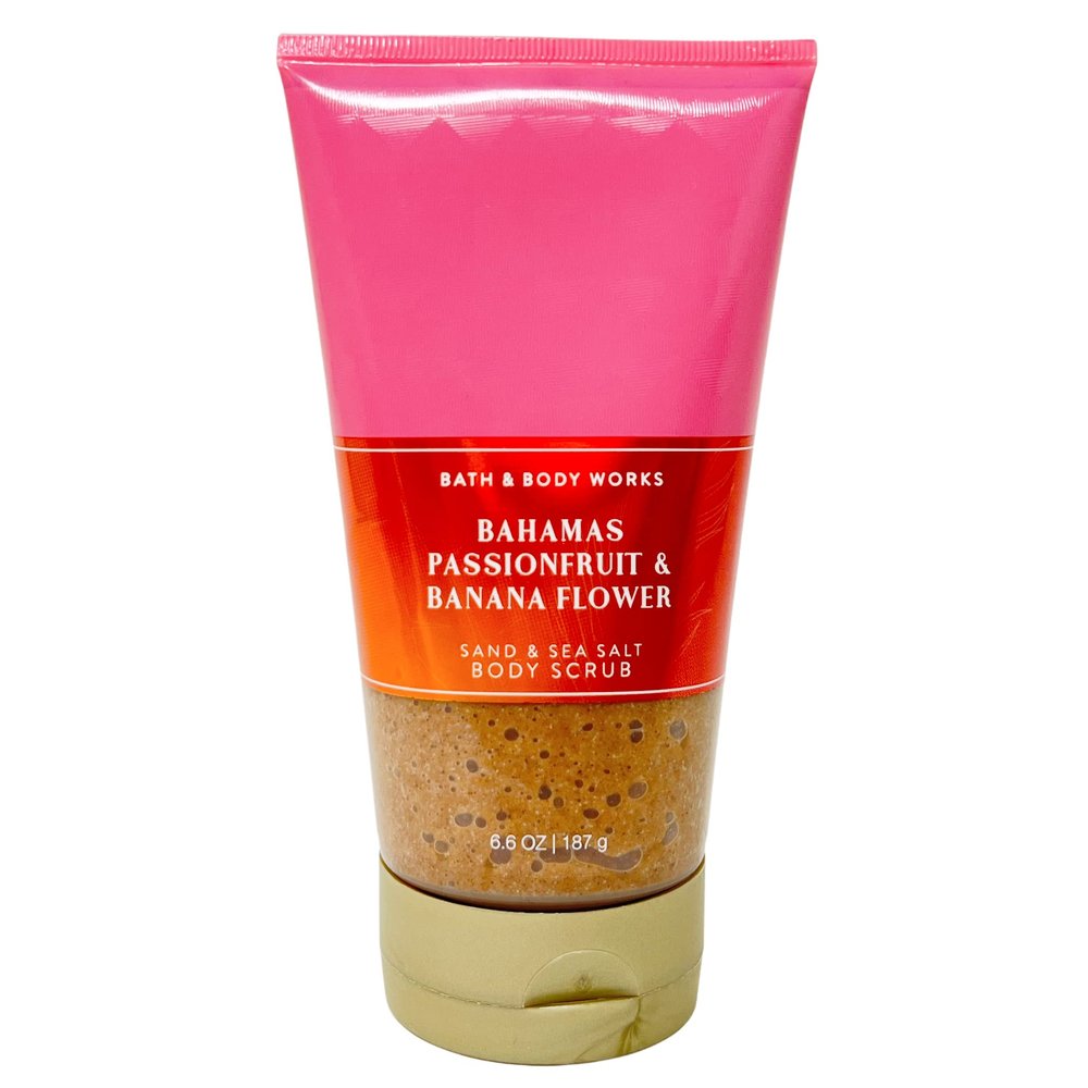 BAHAMAS PASSIONFRUIT AND BANANA FLOWER - Sand & Sea Salt Body Scrub - Full Size, 6.60 Ounce (Pack of 1)