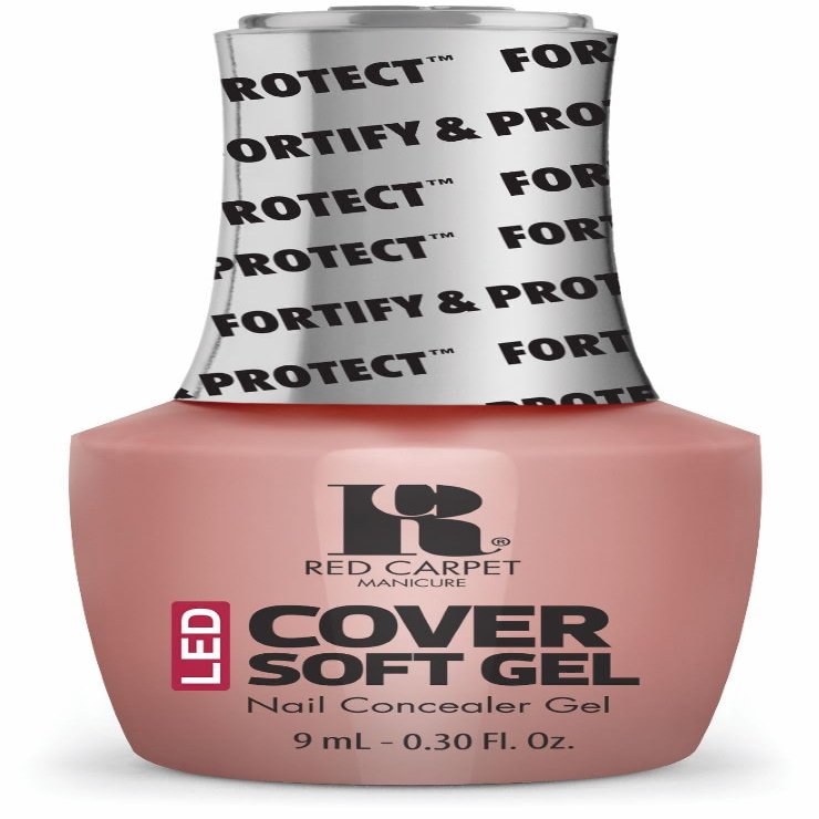 RC Red Carpet Manicure LED Cover Soft Gel Nail Concealer Cover Beige, 9ml