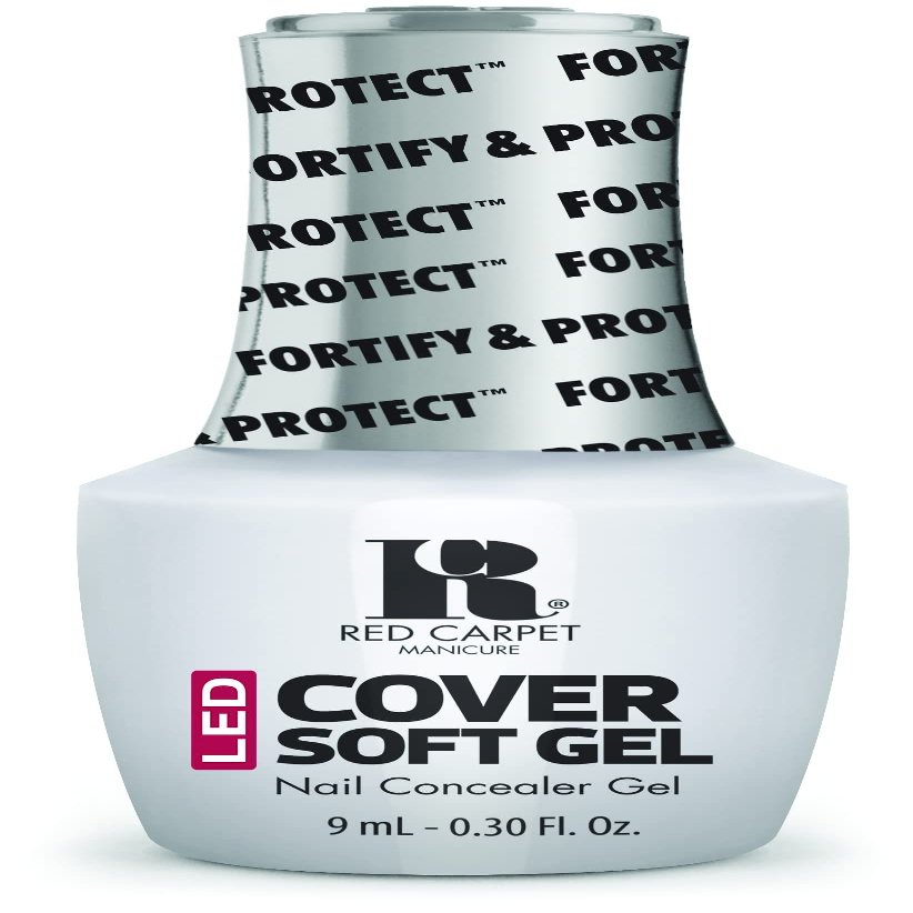 RC Red Carpet Manicure LED Cover Soft Gel Nail Concealer Translucent, 9ml