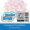 HOTLINE BEAUTY Compressed Facial Masks | 100 Pack | Disposable Mask Paper | Natural Cotton | Skin Care Wrapped Masks Normal Thick view 2