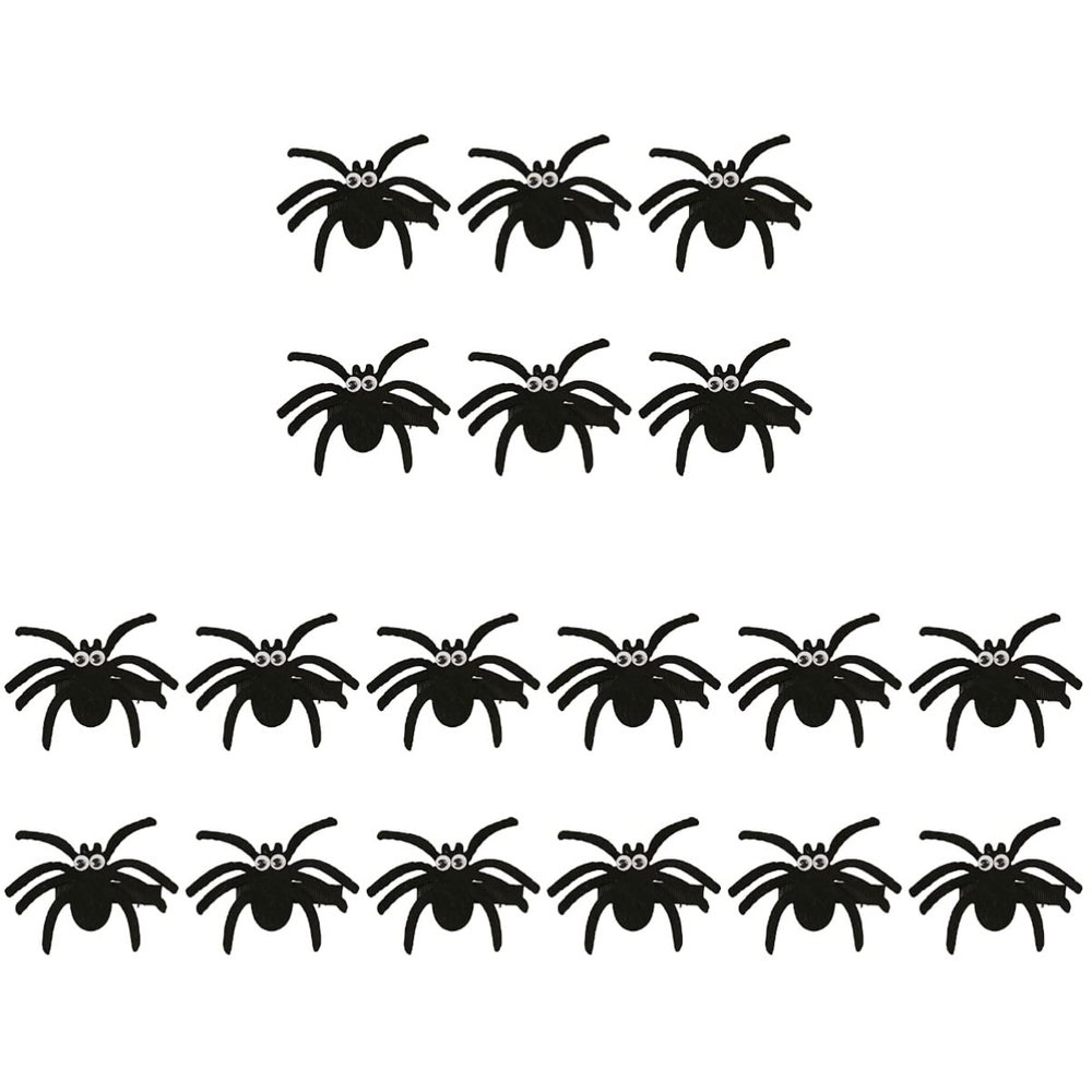 18 Pcs Hairpins Gothic Headpiece Hair Clips for Girls Spider Hairpin Hair Barrettes for Girls Gothic Hair Clip Spider Hair Accessories Spider Barrette Child Halloween Headgear