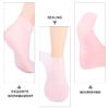 Healeved Moisturizing Anti-Dry Socks with Sebs Material Exfoliating Protecting Foot Skin for Cracked Heels and Foot Care view 3