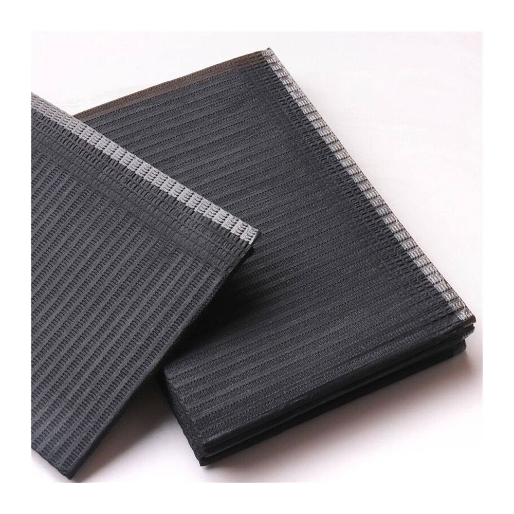 VSOLS 250/125/50/20pcs Tattoo Cleaning Wipes Pad Disposable Dental Piercing Bibs Waterproof Sheets Paper Tattoo Accessories (Color : 250pcs Black)