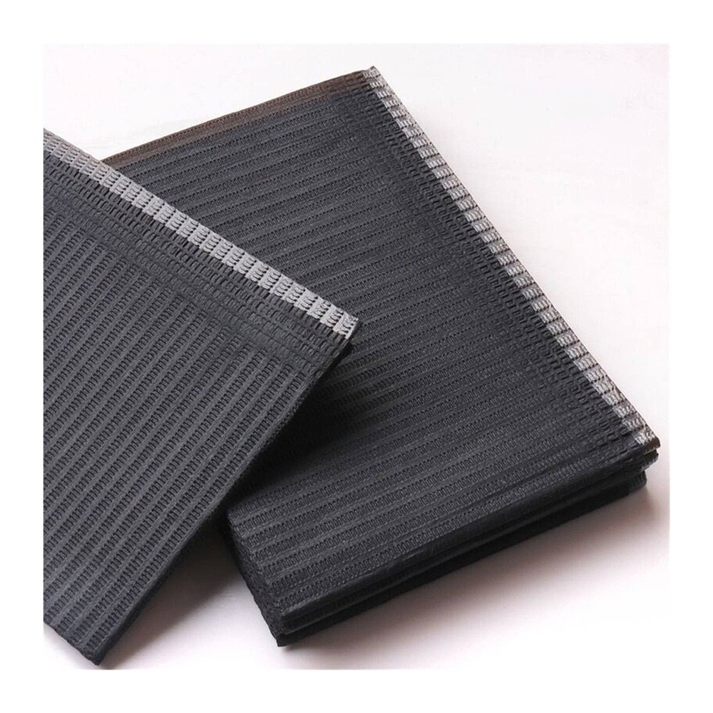 VSOLS 250/125/50/20pcs Tattoo Cleaning Wipes Pad Disposable Dental Piercing Bibs Waterproof Sheets Paper Tattoo Accessories (Color : 125pcs Black)