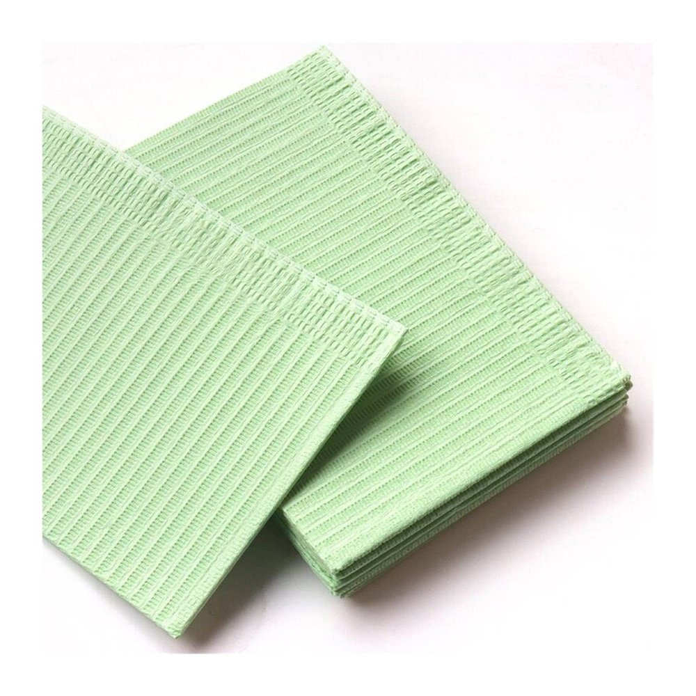VSOLS 250/125/50/20pcs Tattoo Cleaning Wipes Pad Disposable Dental Piercing Bibs Waterproof Sheets Paper Tattoo Accessories (Color : 20pcs Green)
