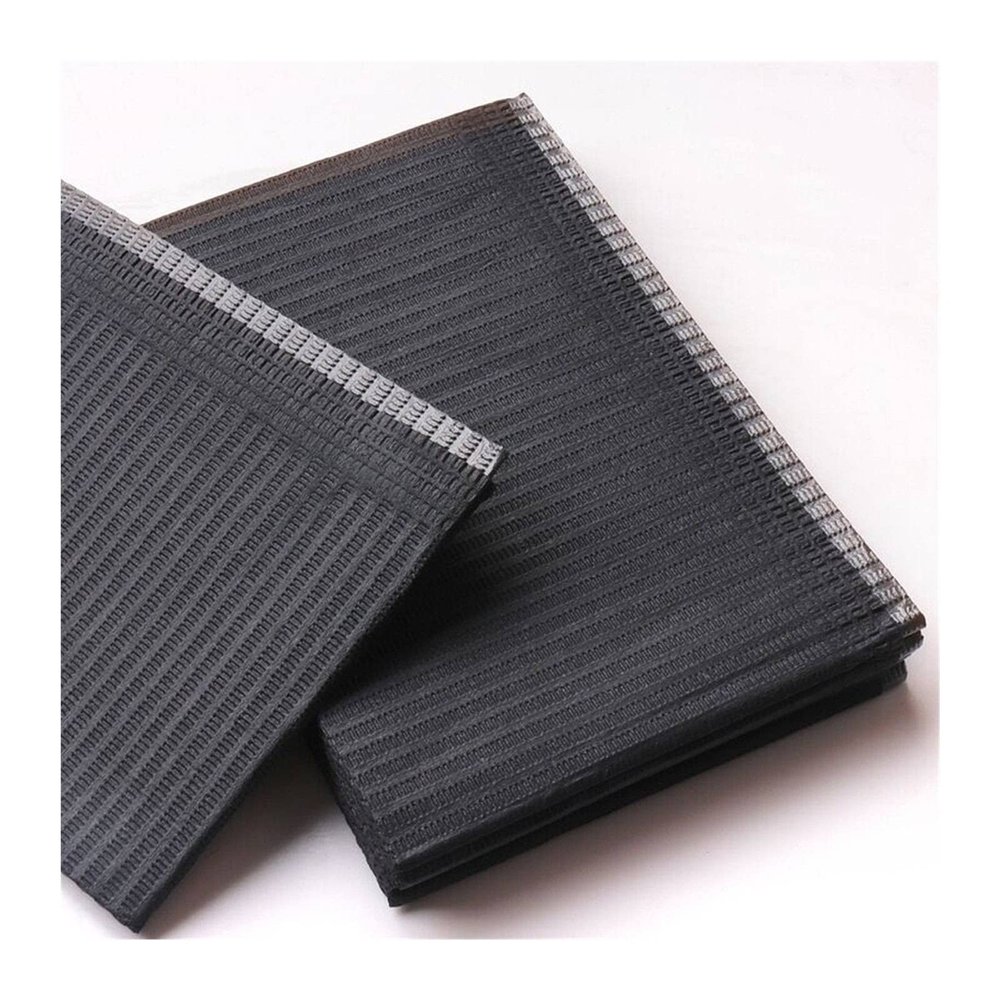 VSOLS 250/125/50/20pcs Tattoo Cleaning Wipes Pad Disposable Dental Piercing Bibs Waterproof Sheets Paper Tattoo Accessories (Color : 50pcs Black)