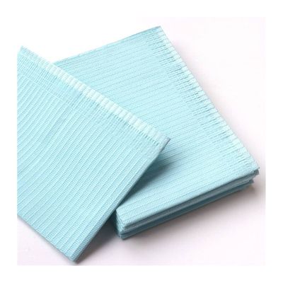 VSOLS 250/125/50/20pcs Tattoo Cleaning Wipes Pad Disposable Dental Piercing Bibs Waterproof Sheets Paper Tattoo Accessories (Color : 20pcs Blue)