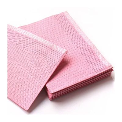 VSOLS 250/125/50/20pcs Tattoo Cleaning Wipes Pad Disposable Dental Piercing Bibs Waterproof Sheets Paper Tattoo Accessories (Color : 20pcs Pink)