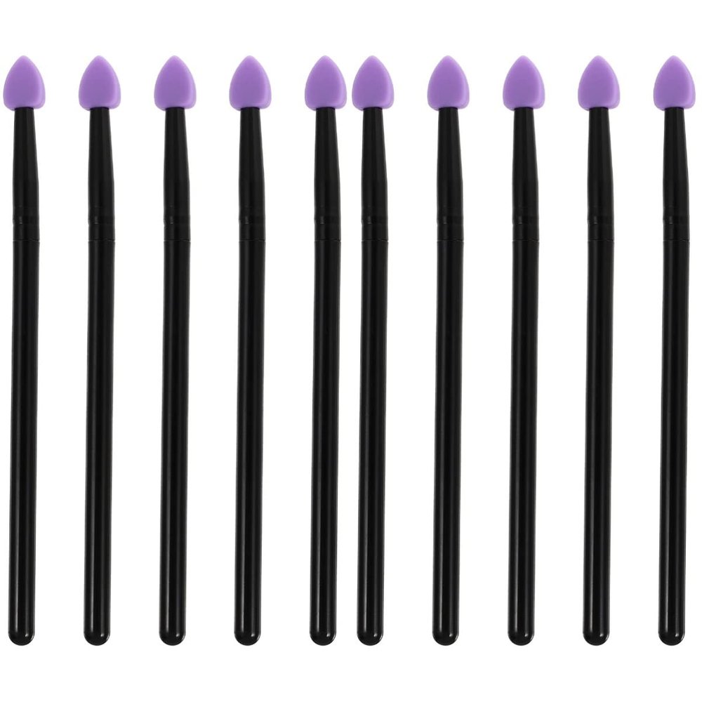 FRCOLOR 10pcs Silicone Eyeshadow Makeup Brush Multi-function Makeup Tools for All Skin Types Ergonomic Design for Easy Application for Daily Eyeshadow Use