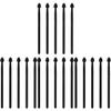 FRCOLOR 20pcs Silicone Eyeshadow Makeup Brush Versatile Eyeshadow Eye Makeup and Facial Brush for Smooth Application and Easy Care for view 1