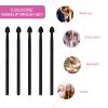 FRCOLOR 20pcs Silicone Eyeshadow Makeup Brush Versatile Eyeshadow Eye Makeup and Facial Brush for Smooth Application and Easy Care for view 3