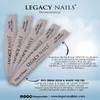 Legacy Nails 3-in-1 Professional Nail File Set  Half Moon 100/180 Sponge Buffer, Pro Zebra Nail File 100/100 & 150/180  Buff, Shape & Smooth for Acrylic, Gel & Natural Nails  Salon-Quality Manicure view 4