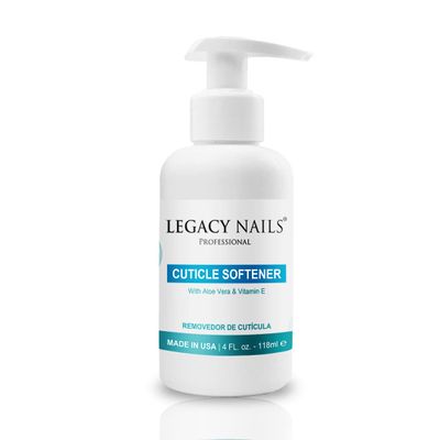 Legacy Nails Professional Cream Cuticle Softener 4 FL OZ / 118ml - Removes excess - Nourishes and softens skin - Avoids fast growth of cuticles - Gentle formula