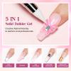 MIZHSE Solid Builder Gel for nails, 3 Colors Sculpting Gel for Nails, Clear White Pink Non-Sticky Hand 3D Nail Art Building Carving Modeling Hard Nail Extension Manicure Salon Home DIY Gift view 2