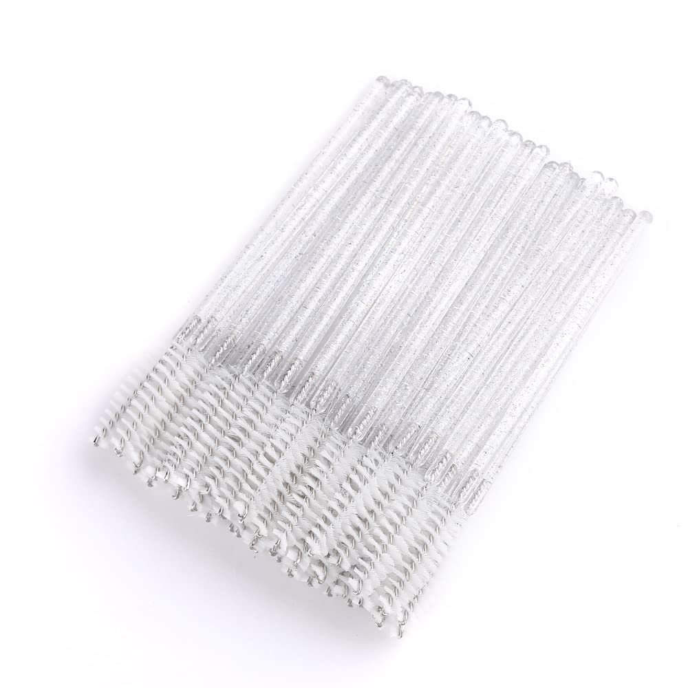 2022 Disposable crystal thousand change color eyebrow brush grafting eyelash brush (white)