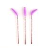 2022 Disposable crystal thousand change color eyebrow brush grafting eyelash brush (rose pink) view 3