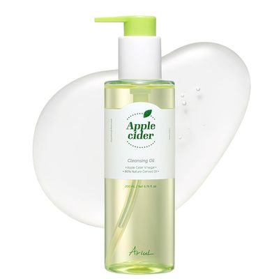 Ariul Apple Cider Cleansing Oil  Gentle & Purifying Makeup Remover with Apple Cider Vinegar, Hydrating & Pore Care, Korean Skin Care, 200ml / 6.76 fl. oz