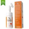 Grah Fixderma Vitamin C Foaming Face Cleanser, Face wash, Evens skin tone, With Built In Silicone Brush, Reduces fine lines & wrinkles, Unclogs pores, Exfoliates the skin, Non-irritating cleanser, No Paraben, No Soap, No sulphate, 100ml view 3