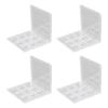 FRCOLOR 8pcs Transparent Multi Eyeshadow Organizer Box Empty Blusher and Cosmetics Storage Container for Makeup Artists Travel and Everyday Use view 2