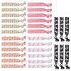 CRAFFANCY 30 Pcs Pink Ribbon Hair Ties, Breast Cancer Awareness Hair Bands Pink Ribbon Elastic Ponytail Holders Hair Accessories for Women Girl view 1